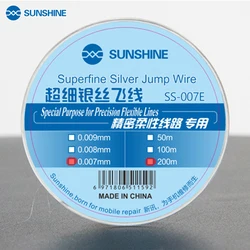 SUNSHINE-cable de plata ultrafino, SS-007E, circuito Flexible dedicado, 0.007mm, 0.009mm