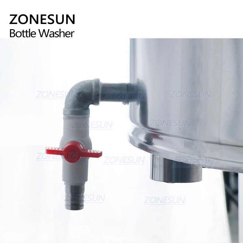 ZONESUN ZS-WB32 غسالات ملابس أوتوماتيك قابل للتعديل الخارجية زجاجة التنظيف شبه التلقائي زجاجات عصير الحليب النبيذ آلة الشطف