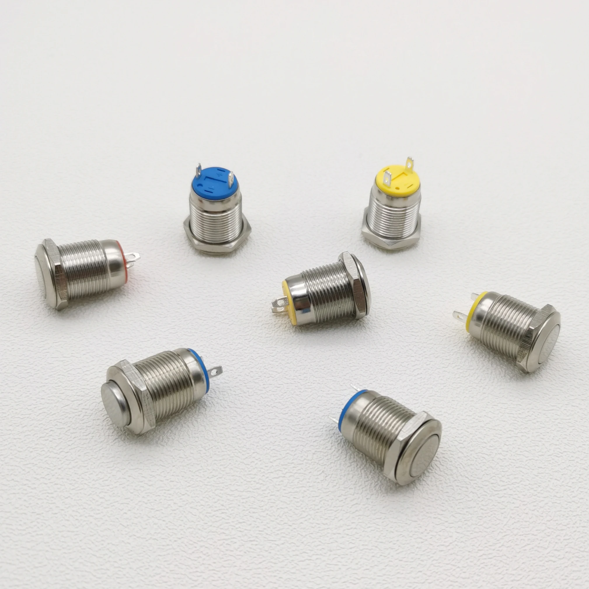 12mm metal push button waterproof with UL Certification momentary small push button switch