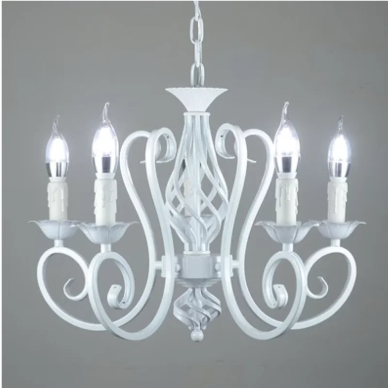 Nordic lustre wrough ferro lustre lâmpada para sala de estar 220v 110v sala jantar quarto foyer iluminação lustre