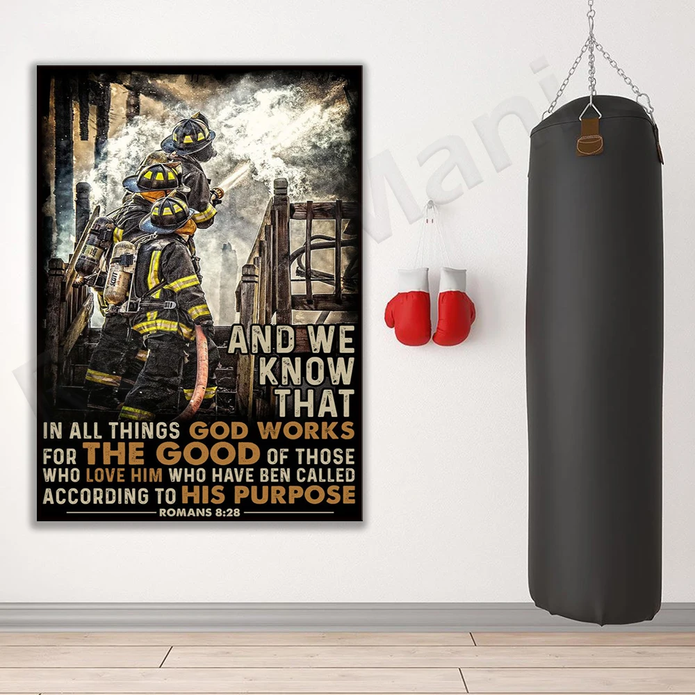 pompier pompier et Nous savons que dans masa les اخترات Dieu Traville pour la bonne affiche maison maison affiche de decor vi #3