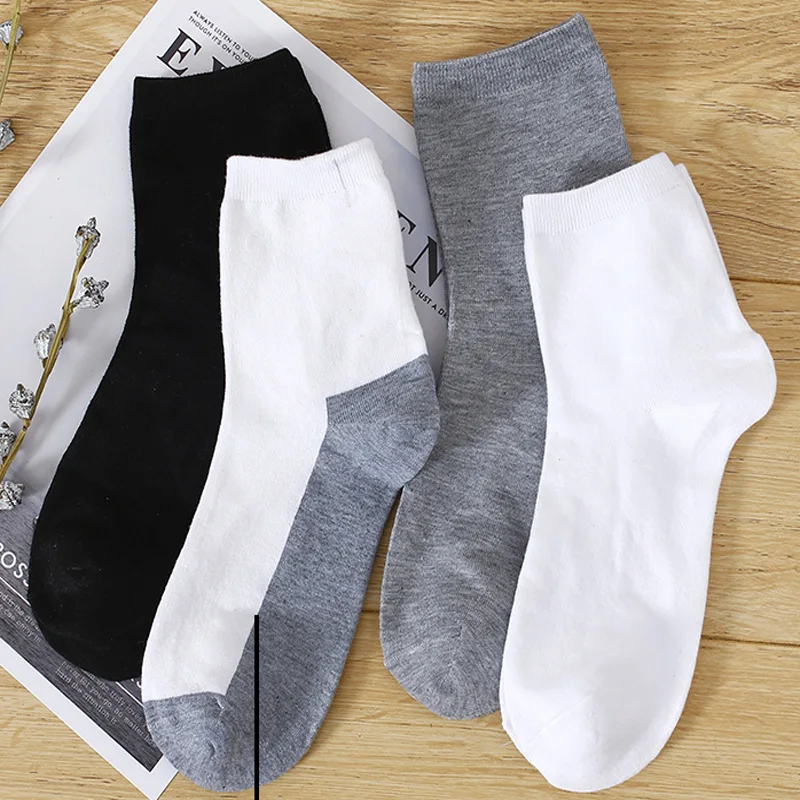 

Spring Summer New Cotton Socks for Man Black Business Breathable Male Crew Socks Casual sports socks Meias Sokken