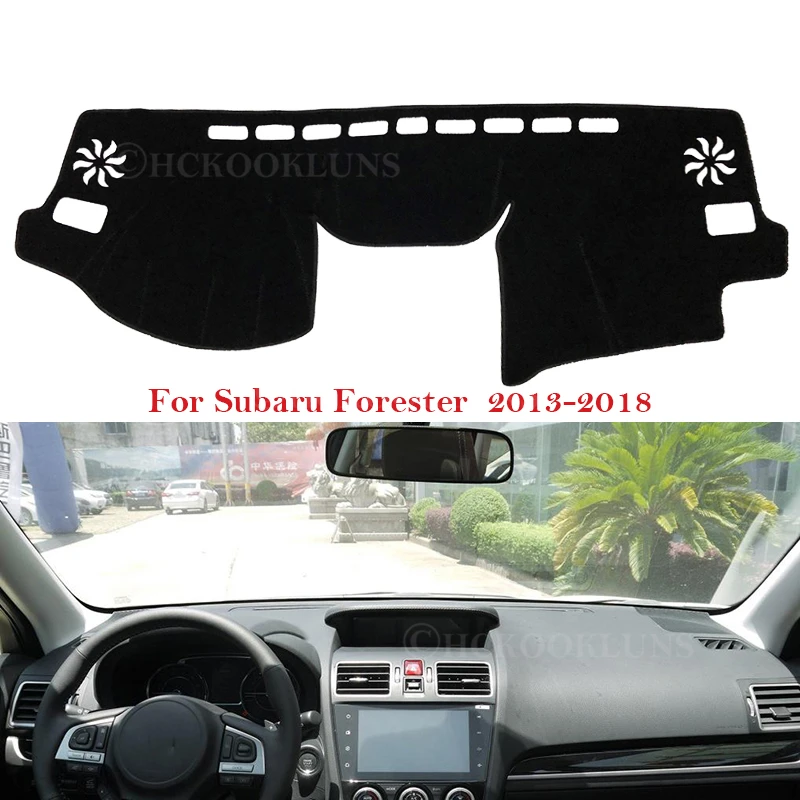 Dashboard Cover Protective Pad for Subaru Forester 2013~2018 Car Accessories Dash Board Sunshade Anti-UV Carpet SG SH SJ SK 2017