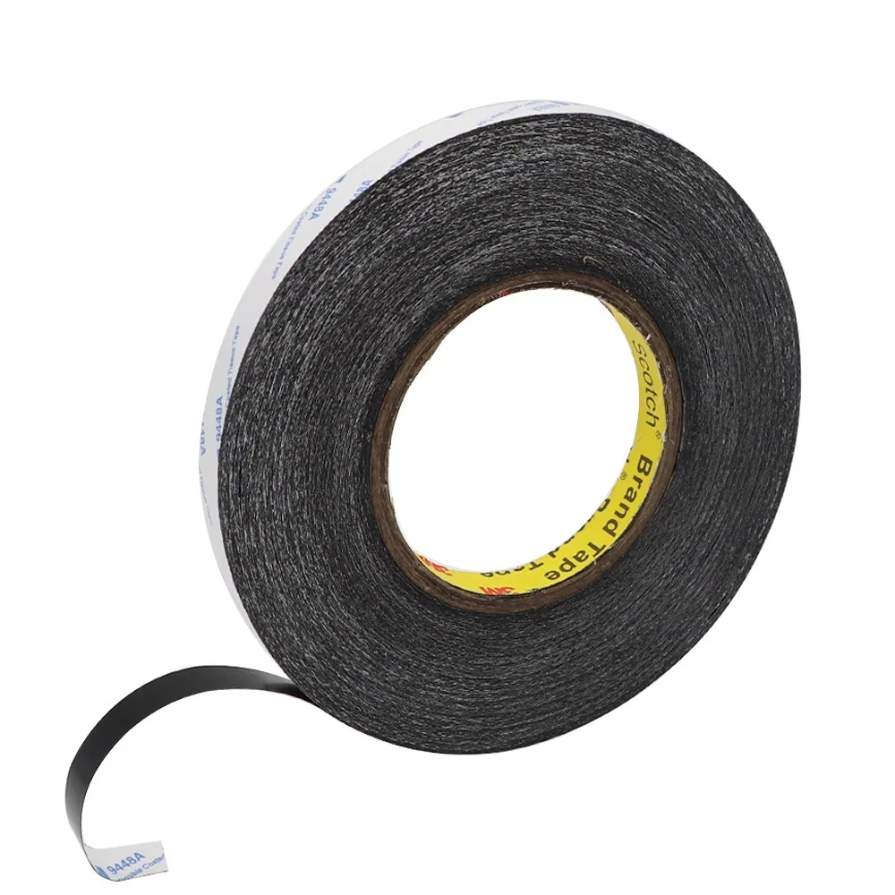 Black 3M Sticker Double Side Adhesive Tape  50meters Mobile Phone Repair Double Side Tape Fix For LCD Cellphone Touch Screen