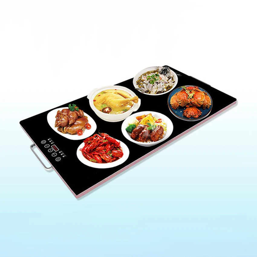 300W Intelligent Food Insulation Board Warming Tray Square Warm Cutting Board Heater Household Electronic Food Warming Dish 220V