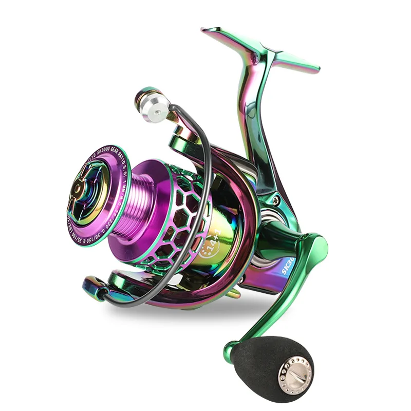 

BILLINGS SK Series 14+1BB Spinning Reel 1000-6000 10kg Max Drag Long Shot Fishing Reel Winter Metal Spool Saltwater CNC Rocker