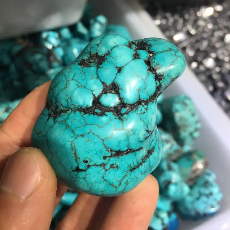 Natural mineral natural turquoise original stone mineral specimens 70-80g