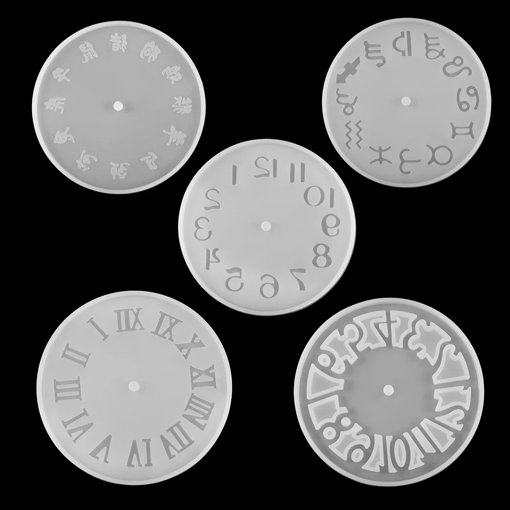 1Pcs Clock Resin Epoxy Molds Mixed Size Silicone UV Resin Casting Molds For DIY Jewelry Making Findings Supplies Accessories