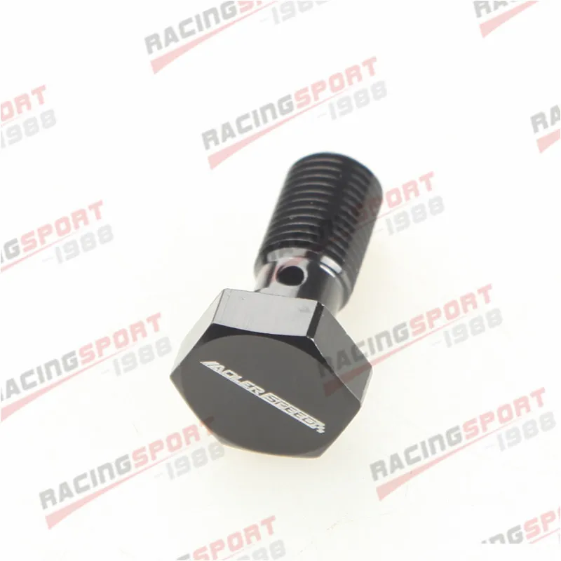 Banjo Bolt UNF 3/8-24UNF Aluminium alloy Banjo Bolts Brake Adaptor Black