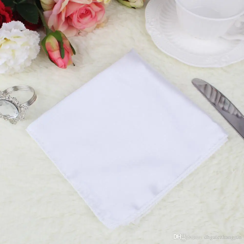 Colorful Wedding Table Napkins 17 Inch Knitted Table Napkin Satin Handkerchief Cloth Dinner Wedding Decoration Party Event