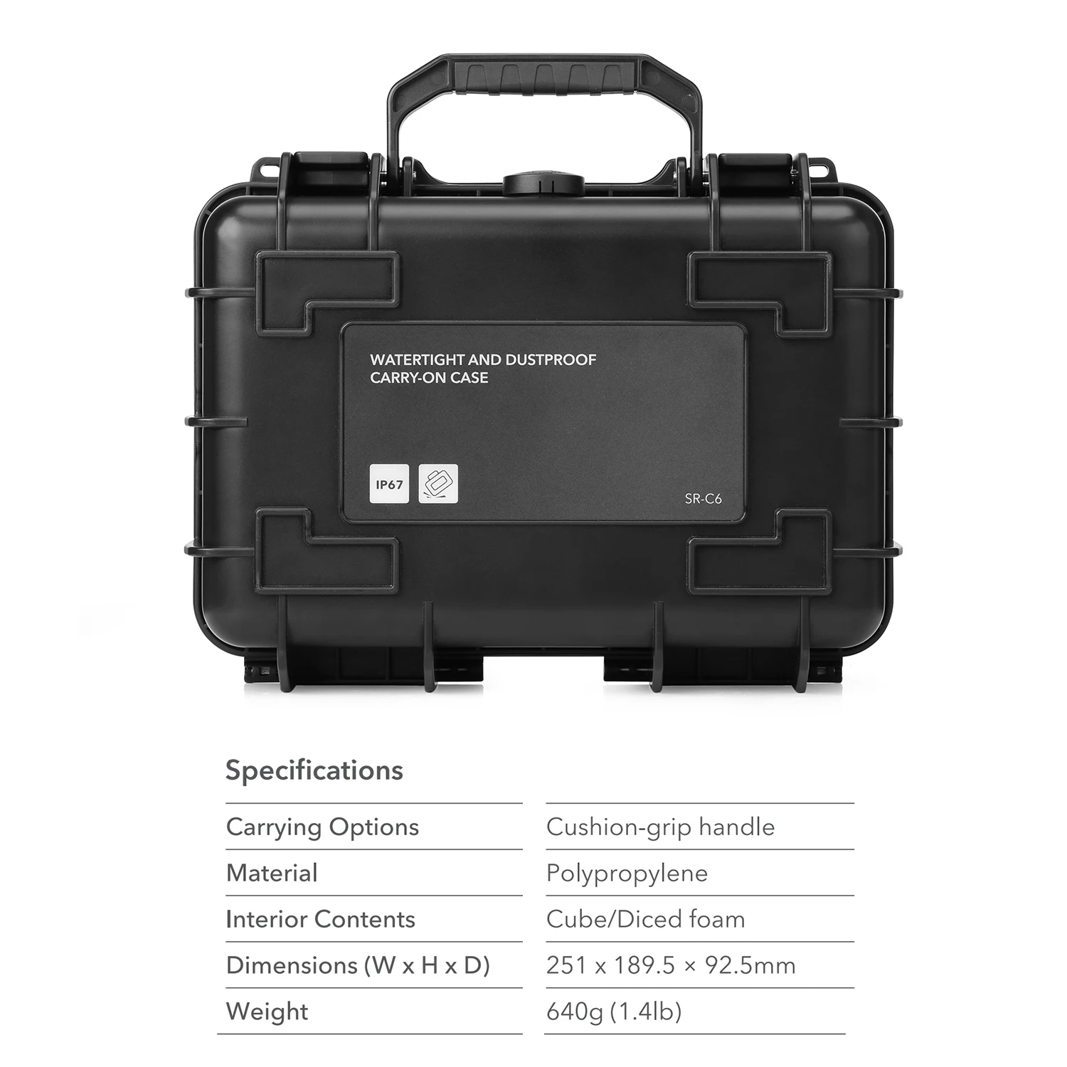 Saramonic SR-C6 8 9 Hard Case Waterdichte IP67 Dustroof Handbagage Voor Draadloze Microfoon Uwmic9s Soundbird V6 SR-VRMIC SR-WM2100