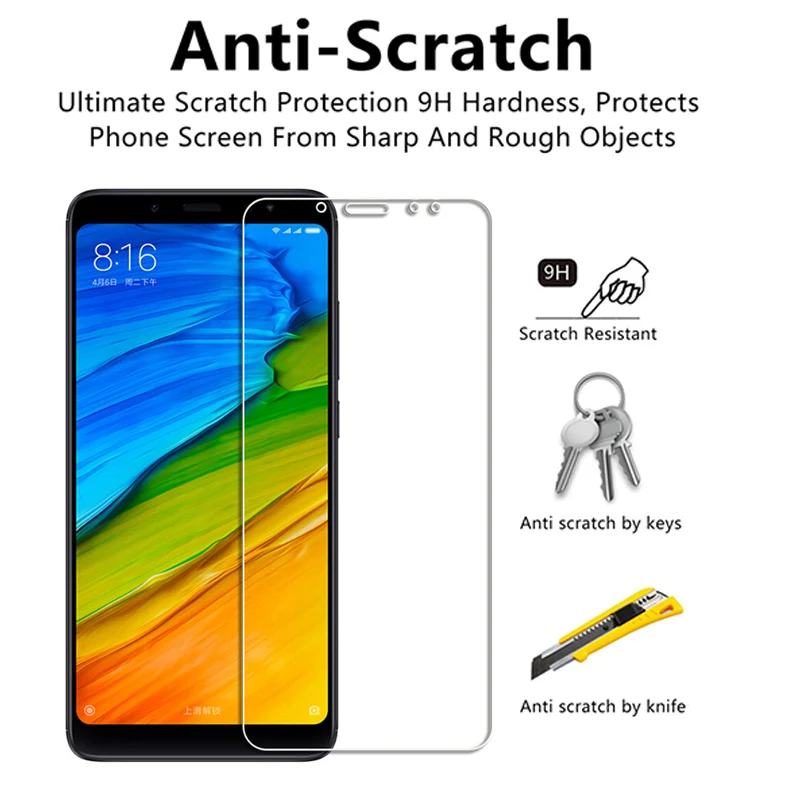 Screen Protector Tempered Glass For Xiaomi Redmi 5 Tempered Protective Glass For Xiaomi Redmi 5 Plus Safety Glass For Redmi 5A