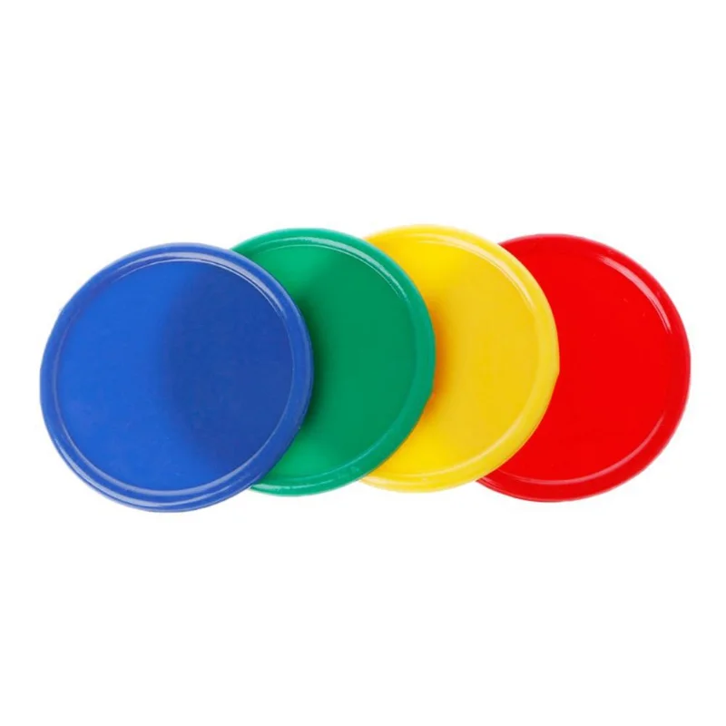 50Pcs/set Colored plastic coin blank, integral coin reward coin, no face value chip coin, token coin 2.5cm