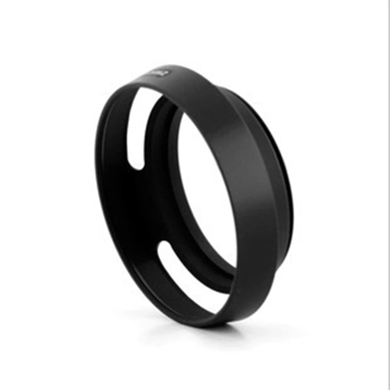 Бленда для объектива камеры 37-58 мм, металлическая полая крышка, черные бленды для объектива для Canon Nikon, бленда для зеркальной камеры Leica