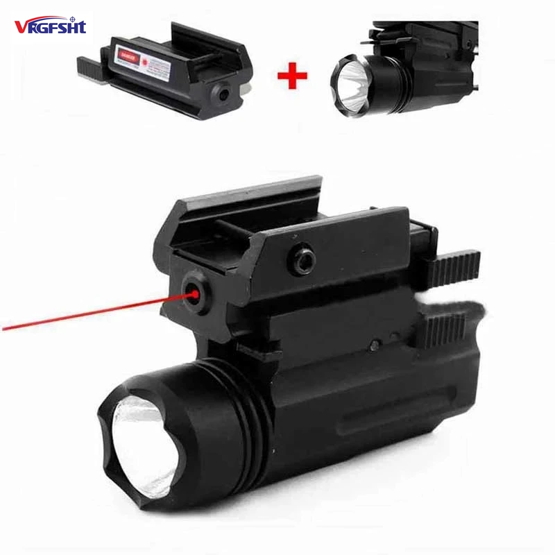 

Under-Mounted Red Laser Sight Tactical Pistol, Under-Mounted Torch Combination, Hunting Glock 17, 19, 20mm Track Pistol