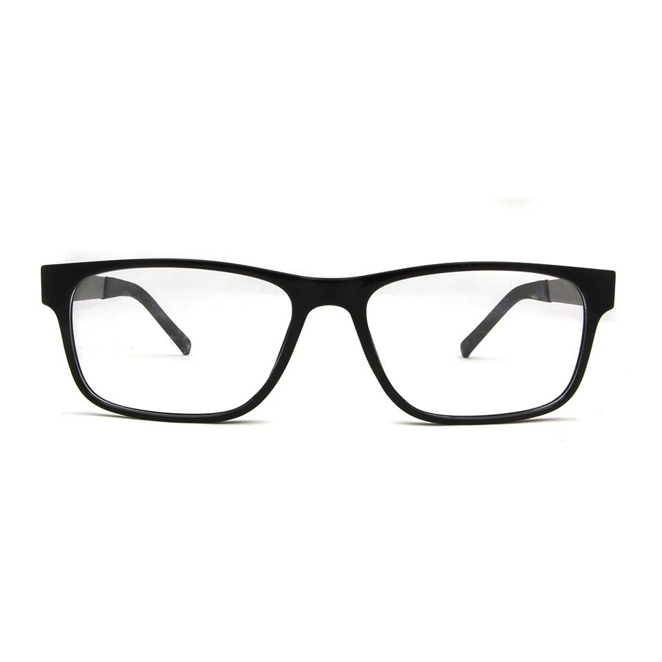 TR90-Montura de gafas cuadradas de titanio para hombre, lentes graduadas para miopía, montura óptica de empollón, tamaño 52 55