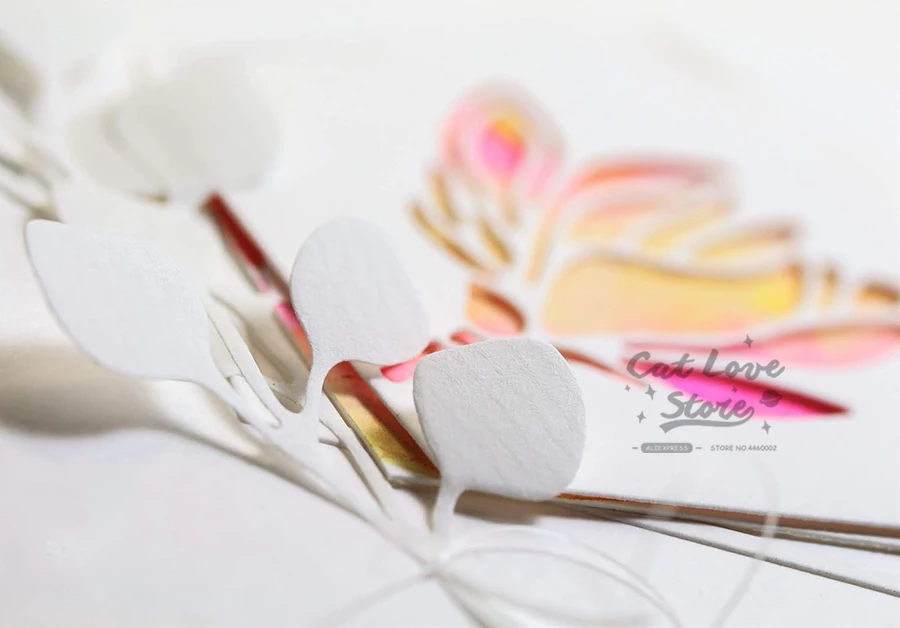 زهرة العشب سلسلة المعادن قطع يموت سكرابوكينغ Stencil يموت تخفيضات بطاقة صنع الحرف الزخرفية النقش يموت جديد لعام 2020 #4