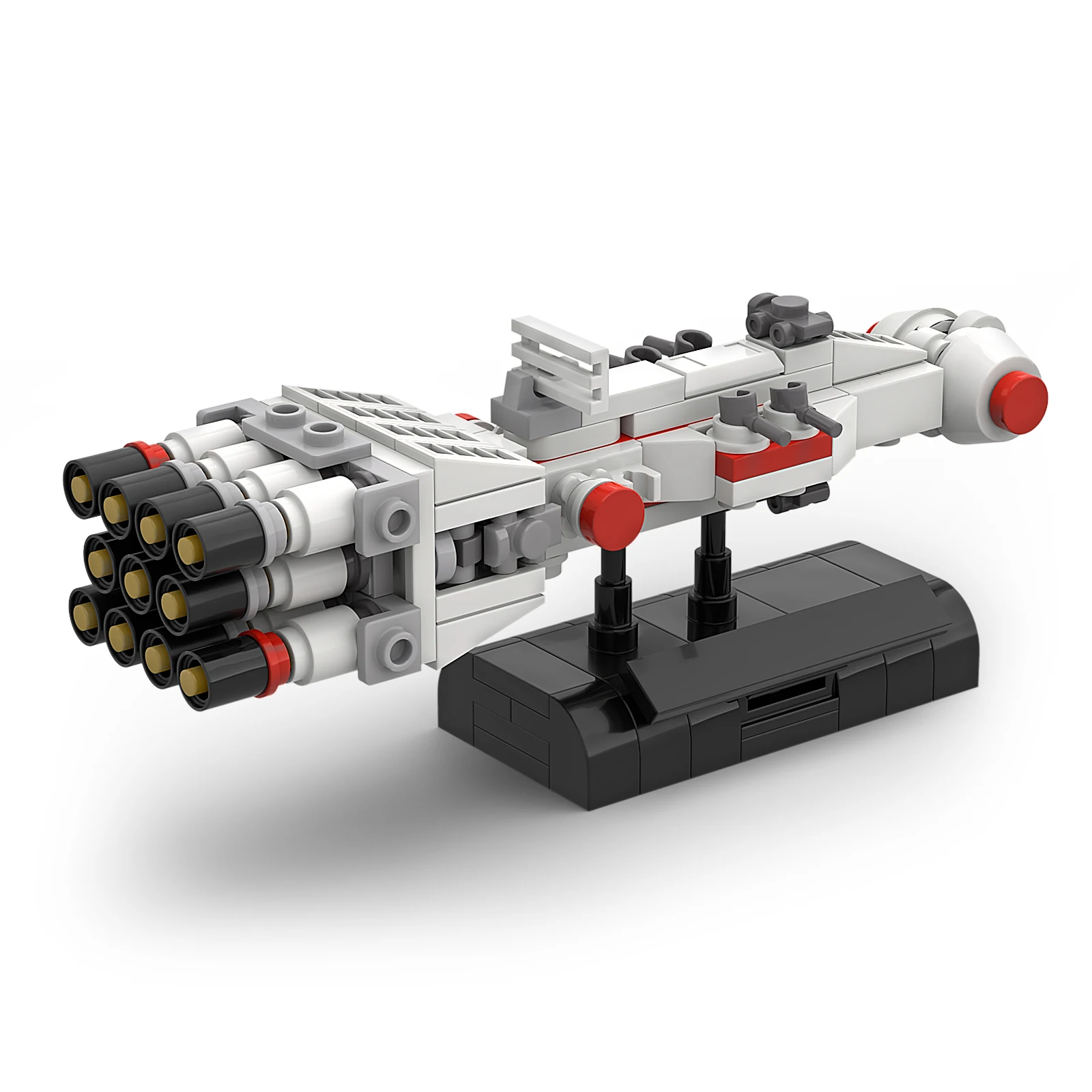 MOC-53318 Raum Wars Die Legendären CR90 Corellian Corvette Tantive IV-Rebel Blockade Runner Mini Sapceship Bausteine Spielzeug