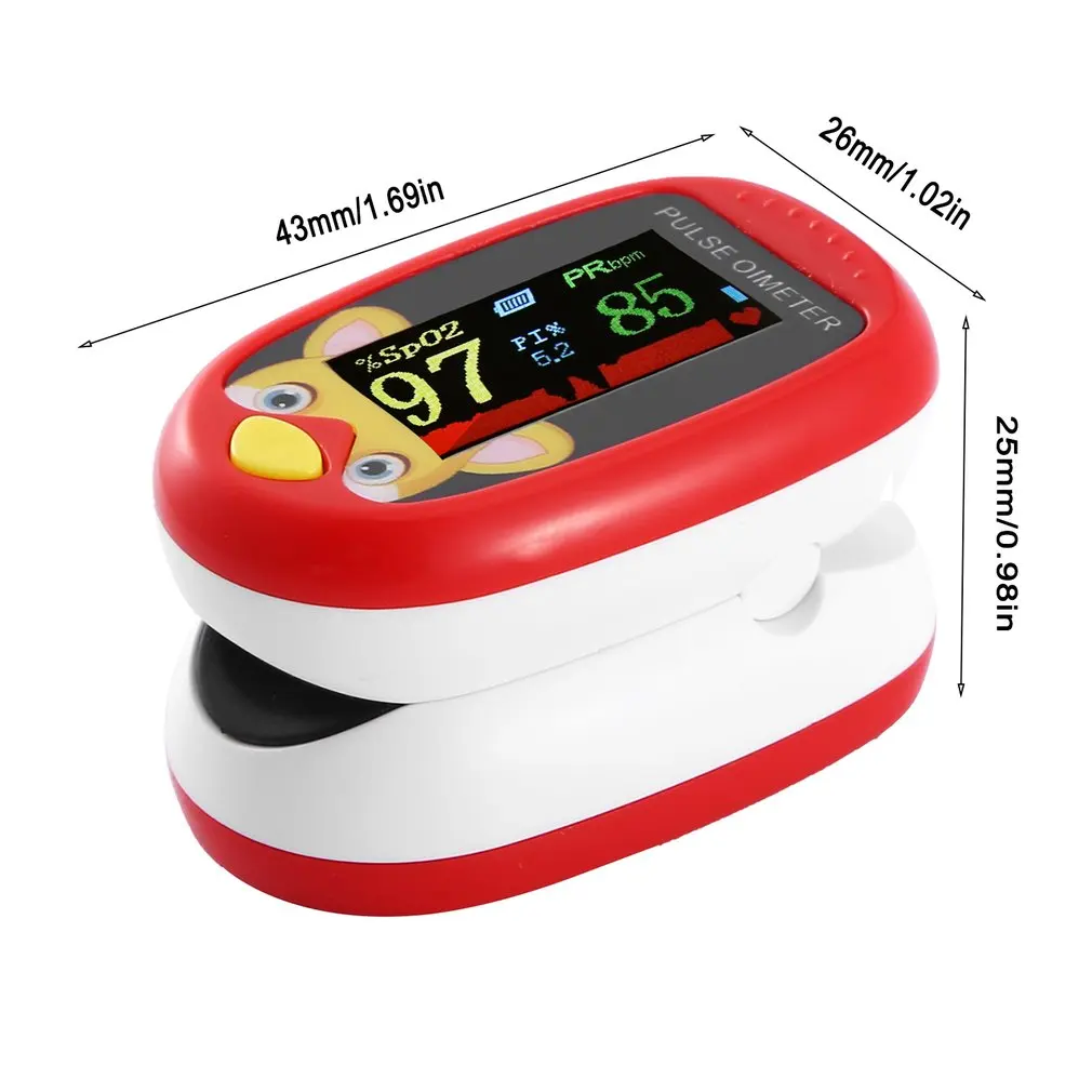 TFT Child Finger Pulse Oximeter Rechargeable Infant Blood Oxygen Saturation Meter Children Kids Oximetro SPO2 Health Care