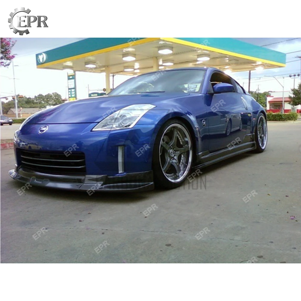 FRP Front Lip Trim For Nissan 350Z (Early) C-West Glass Fiber Front Lip 2003-2006 Body Kit Tuning For 350Z Racing