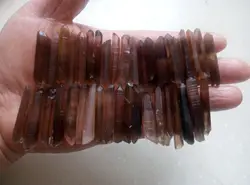 30PCS Lot tiny Natural Smokey Quartz Crystal Points Wand Smoky 50-60g