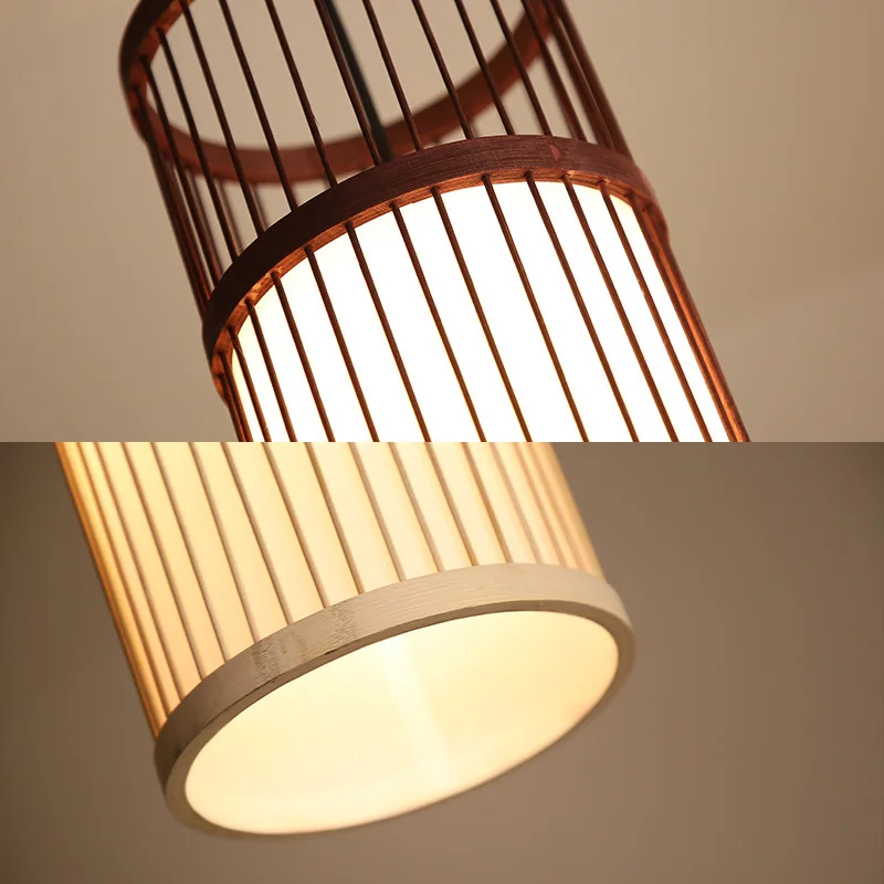 Imagem -03 - Estilo Chinês Bambu Luzes Pingente Mão Fazer Suspensão Luminária Sala de Jantar Pendurado Lâmpadas Loft e Sala de Estar Pingente Luzes Novo