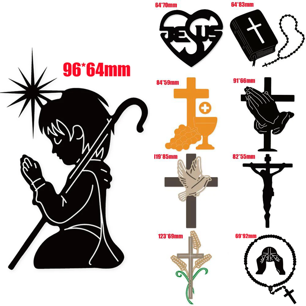 

Religion Pray Cross Metal Cutting Dies Stencils for DIY Scrapbooking/photo album Decorative Embossing DIY Paper Cards