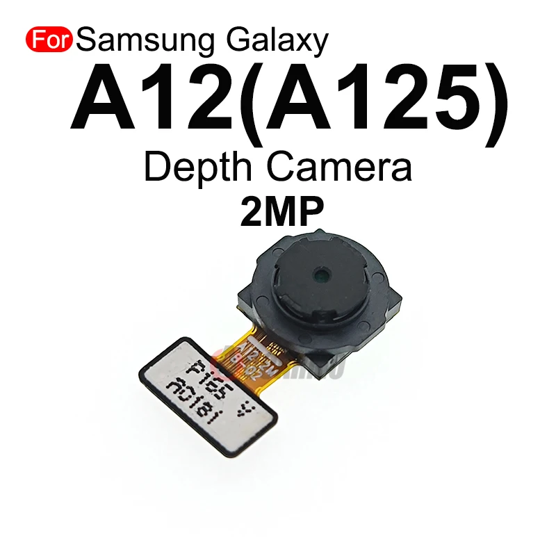 For Samsung Galaxy A12 A125 A125F Front Face Selfie + Back Ultra Wide Angle Rear Depth Macro Main Camera Module Flex Cable