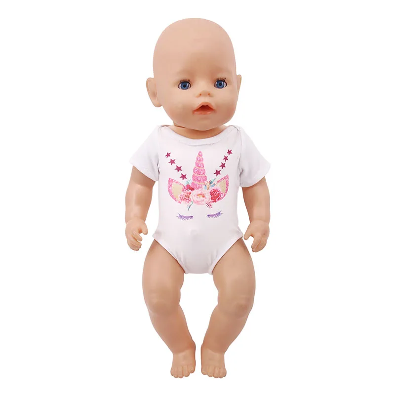 Doll Clothes Unicorn Mermaid Patterns Swimsuits Fit 18 Inch American of Girl`s&43Cm Baby New Born Doll Zaps Generation Toy