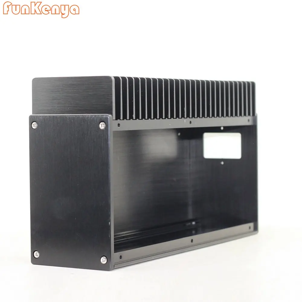 

175×90×309mm Anodized Aluminum One Side Heatsink Power Amplifier Chassis DIY Hi End Class A Amp Housing DAC Decoder Shell 1809