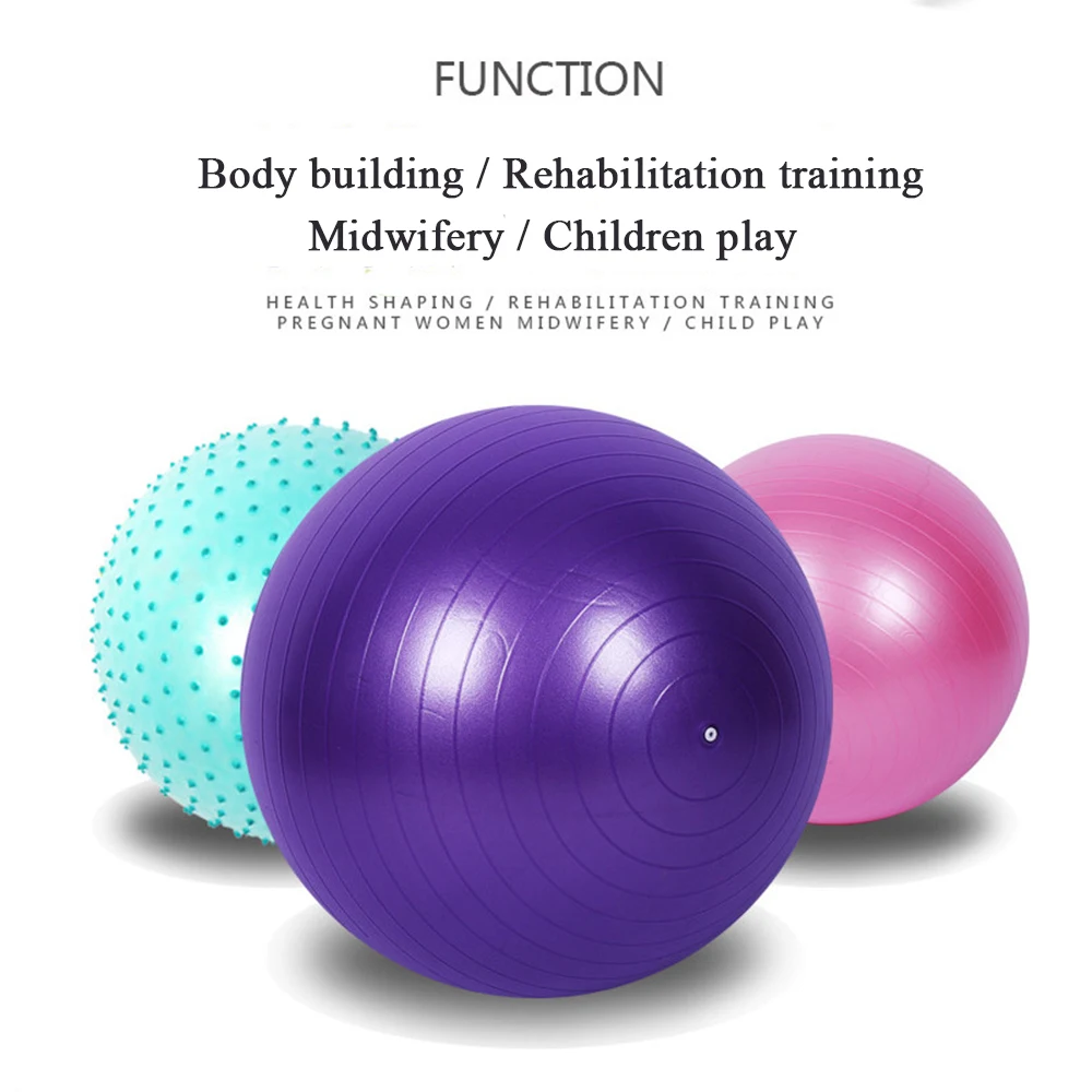 Fitness Sports Yoga Balls Bola Pilates Gym Balance Ball Exercise Workout Gym Home Training Massage Balance Fitball Equipment