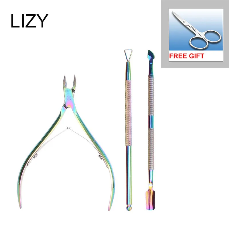 

LIZY маникюр, удаляет мертвую кожу щипцы косметические щипцы кусачки для кутикулы ножницы для кутикулы пуш-ап машинка для стрижки ногтей пластический строгальный станок для ногтей Nail Art Педикюр инструмент