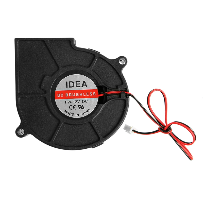 75mmx30mm DC 12V 0.24A 2-Pin Computer PC Sleeve-Bearing Blower Cooling Fan 7530