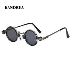 KANDREA Small Round Sunglasses Men Retro Sunglasses Women High Quality Metal Sun Glasses for Female Brand Unisex Driving Eyewear