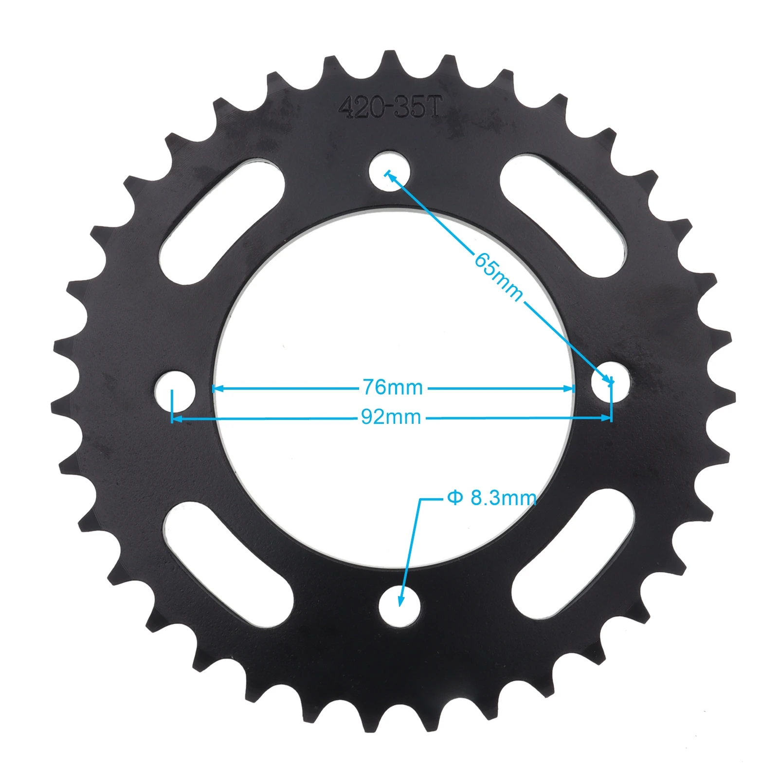 76mm 420/428 35T 37T 39T Teeth Rear Back Chain Sprocket Cog for Dirt Pit Bike Quad ATV Motorcycle