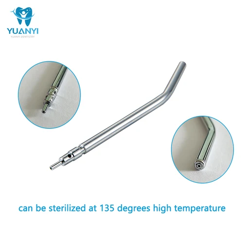Imagen 2 del producto 10 Uds. Puntas de jeringa dental de 3 vías, boquillas de pulverización de jeringa de acero inoxidable, puntas de pulverización de aire y agua, jeringa Triple para tubo de 3 vías