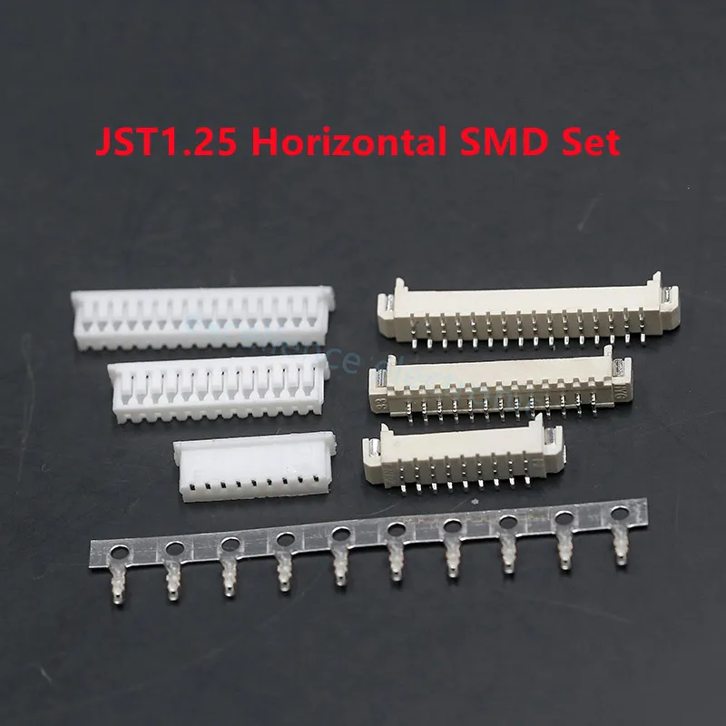 10 zestawów SH1.0 JST1.25 PH2.0 XH2.54 SH/JST/ZH/PH/XH pozioma/pionowa głowica pinowa SMD + obudowa + zestaw zacisków 2.54mm