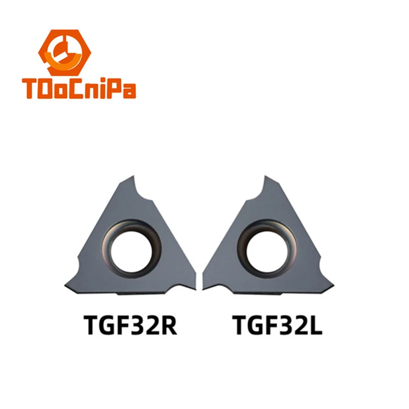 10 pcs/lot TGF32R TGF32L Three-head vertical circlip groove blade shallow groove blade vertical slotting blade grooving blade