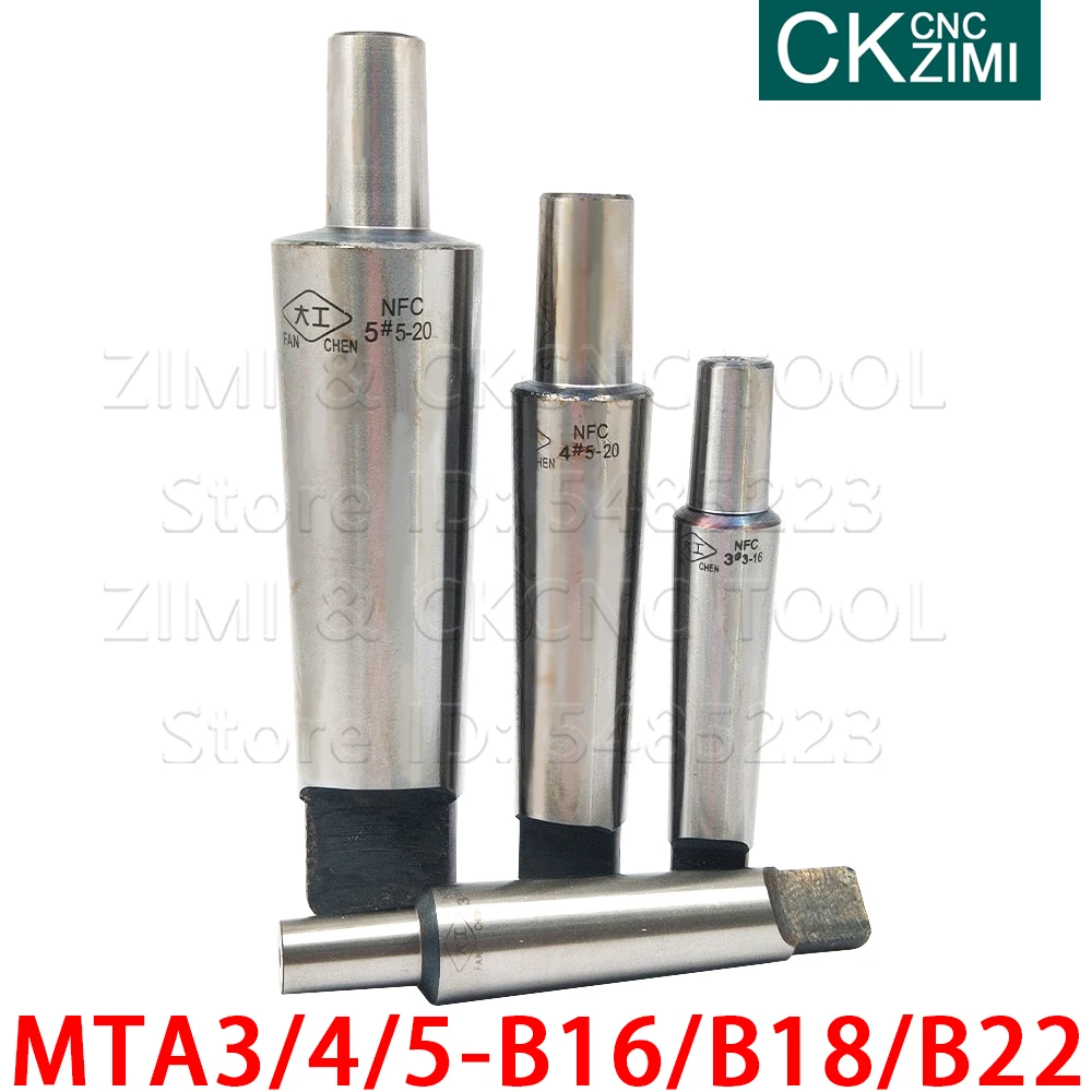 1pc mohs tônico haste de conexão mta3 mta4 mta5 b16 b18 b22 broca de conexão broca mta mandril mandril ferramenta torno de perfuração rosca