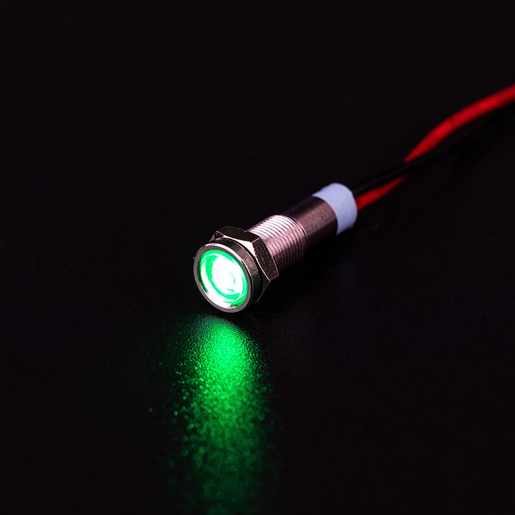 6mm LED indicator light 6V 12V 24V 220V signal lamp