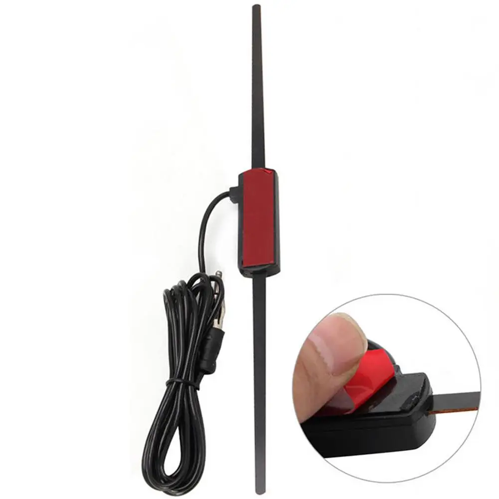 

Universal Car Radio Aerial 12V Car AM FM Radio Antenna Signal Amplifier Booster For Car Window Roof Windshield Auto Accessories