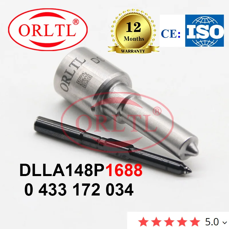 Diesel Inyector Nozzle DLLA148P1688 0 433 172 034 0433172034 for 0 445 120 110 0 445 120 292 J6A00-1112100-A38 0445B2905400