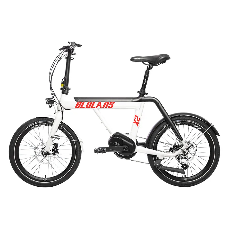 Bicicleta eléctrica plegable de 20 pulgadas, bici asistida de dos ruedas, bafang350w, motor de torsión media, urbana, ligera, de viaje