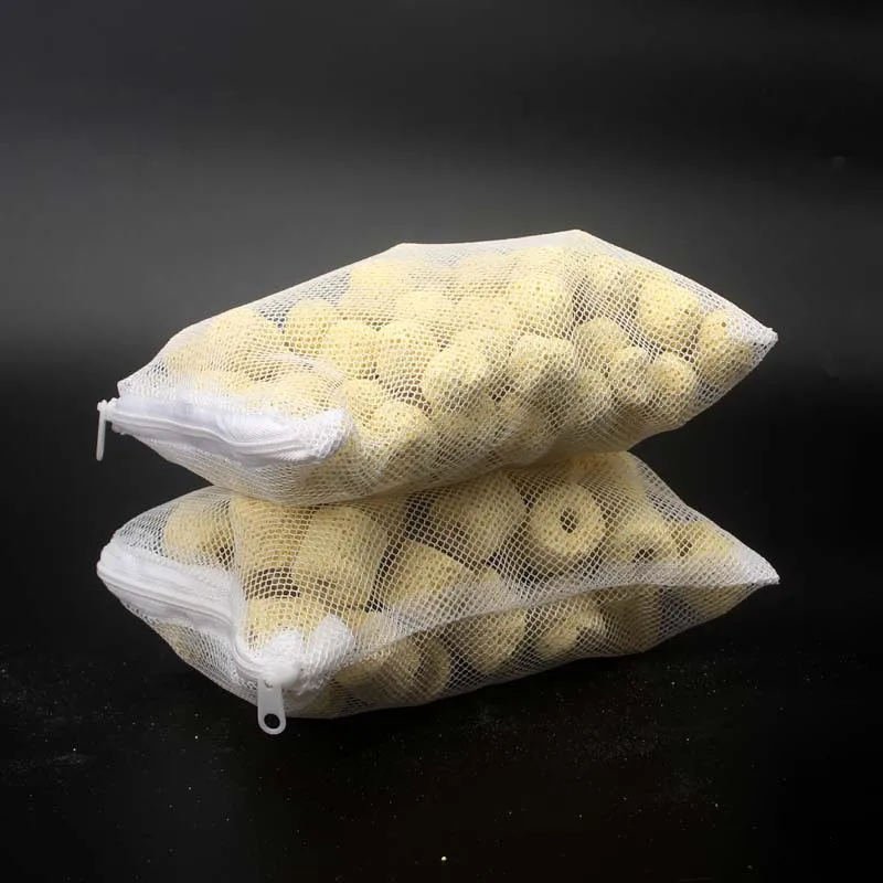 500g Ceramic Yellow Color Bio Porous Filter Media Biological Ball Material With Net Bag For Aquarium Fish Tank