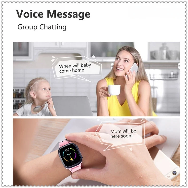 Smart Watch Kids 4G gps WIFI Tracking Video Call Waterproof Thermometer SmartWatch Tracker Boy Girl Student Phone Clock LT25