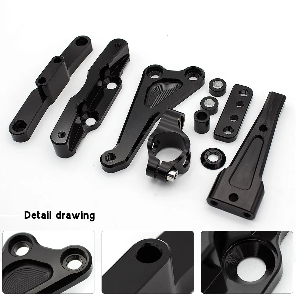 For Honda CB650F 2014-2019 Motorcycle CNC Steering Damper Stabilize Dampers Bracket Mounting Kit