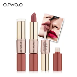 O.TWO.O 12 Colors Lips Makeup Lipstick Lip Gloss Long Lasting Moisture Cosmetic Lipstick Red Lip Matte Lipstick Waterproof