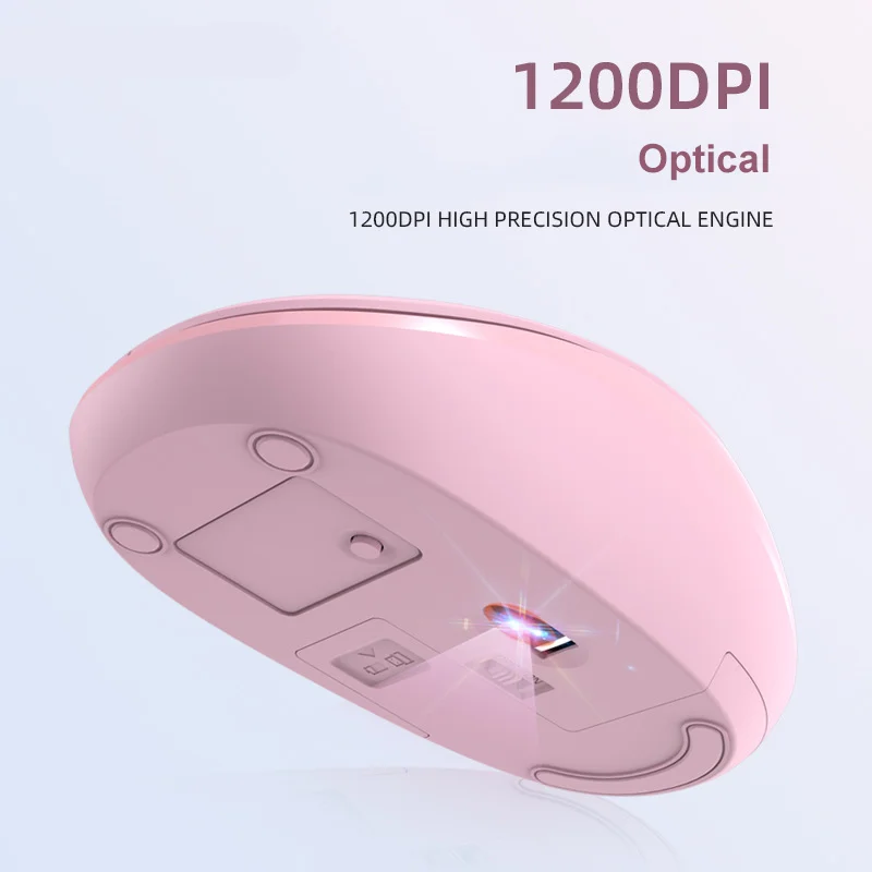 CHUYI Mouse Nirkabel Ultraringan 2.4G Mini Ramping Mause Diam Ergonomis Komputer Portabel USB Tikus untuk Rumah Kantor Desktop Notebook