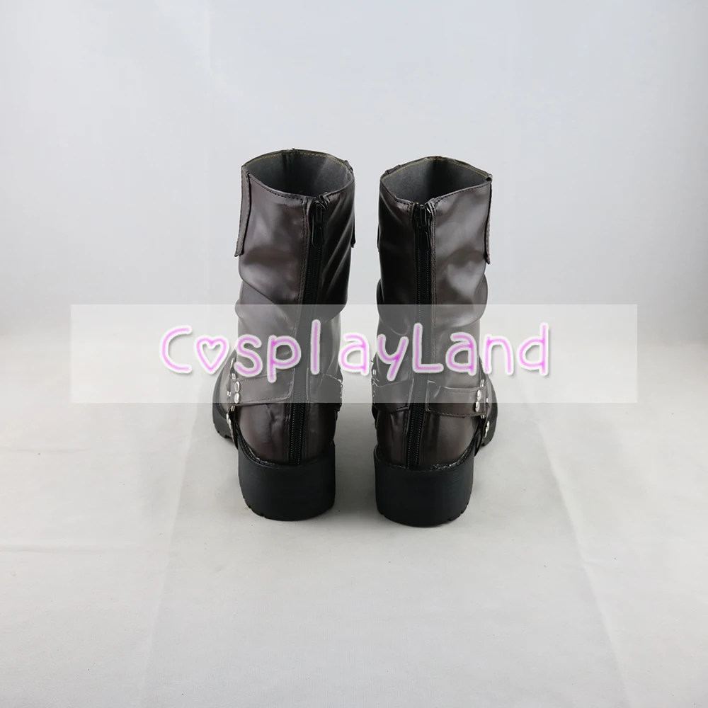 Twisted Wonderland Savanaclaw Ruggie Bucchi Cosplay Laarzen Schoenen Zwarte Mannen Kostuum Aangepaste Accessoires Halloween Party Schoenen