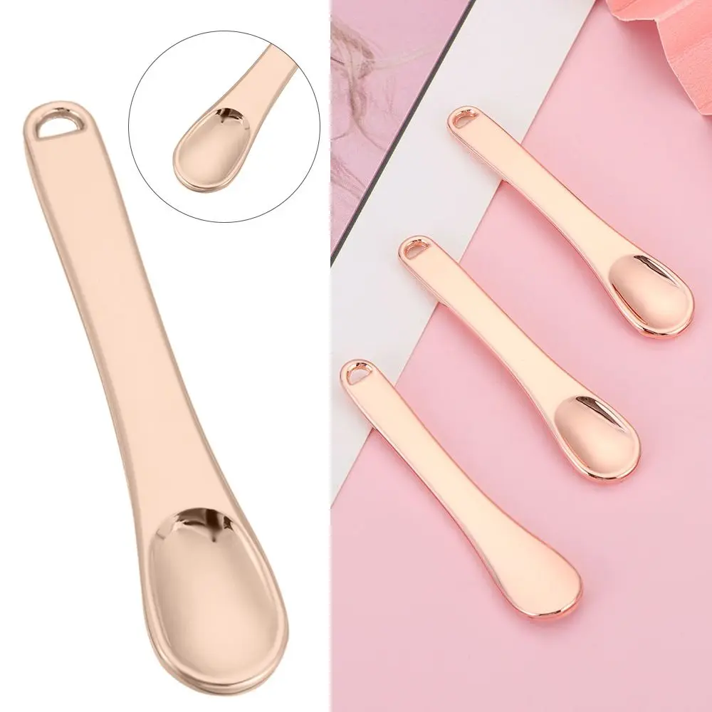 3 Colors Cosmetic Spoons Mini Cosmetic Spatula Scoop Cosmetic Facial Cream Spoon for Women Girls Mixing Makeup